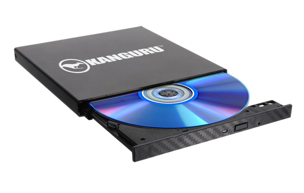 iStorage Kanguru QS Slim DVDRW DVD Burner|Supports Burning DVDs up to 24x & CDs up to 48x|Burn up to 8.5GB with Dual Layer DVDs|Dual Format DVD Burning |Buffer Under Run Protection |TAA Compliant