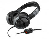 MSI IMMERSE GH30 V2 Gaming Headset 'Black with Iconic Dragon Logo, Wired Inline Audio with splitter accessory, 40mm Drivers, detachable Mic, easy foldable design'