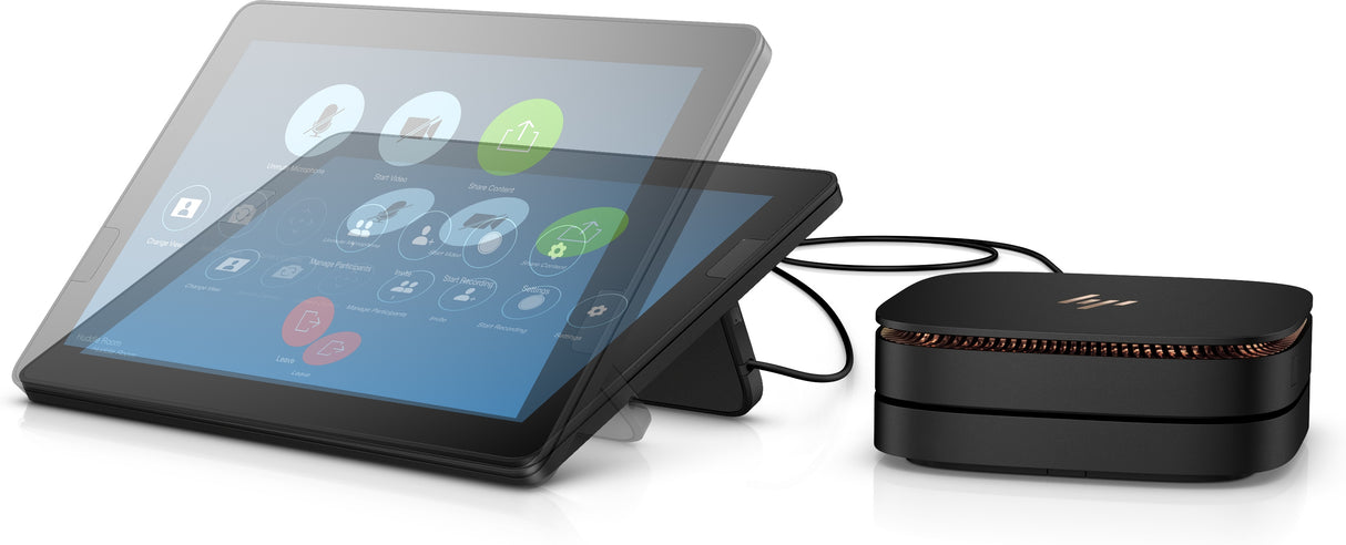 HP Elite Slice Intel® Core™ i7 i7-7700T 16 GB DDR4-SDRAM 128 GB SSD Windows 10 IoT Enterprise USFF Mini PC Black