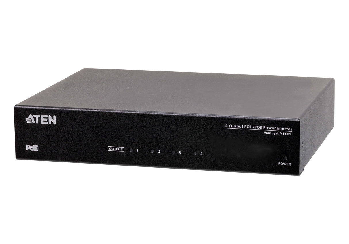 ATEN VE44PB network extender Network transmitter & receiver Black