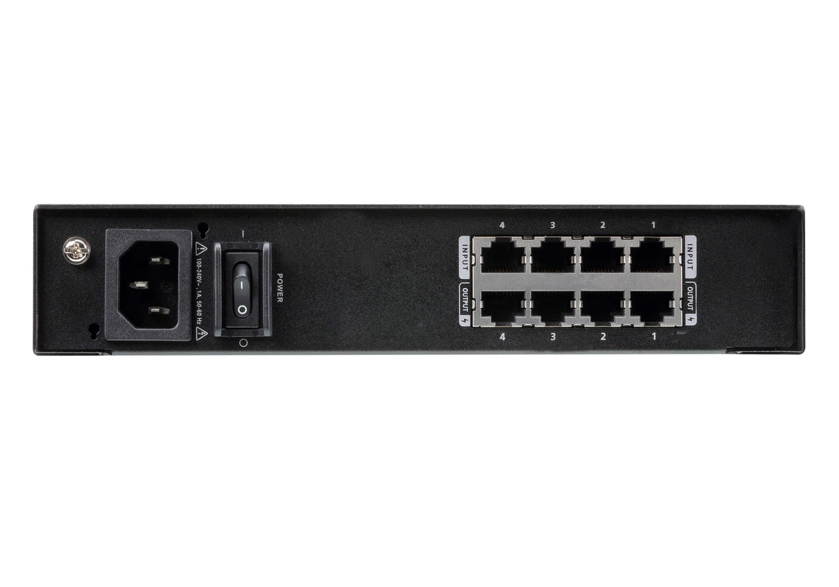 ATEN VE44PB network extender Network transmitter & receiver Black