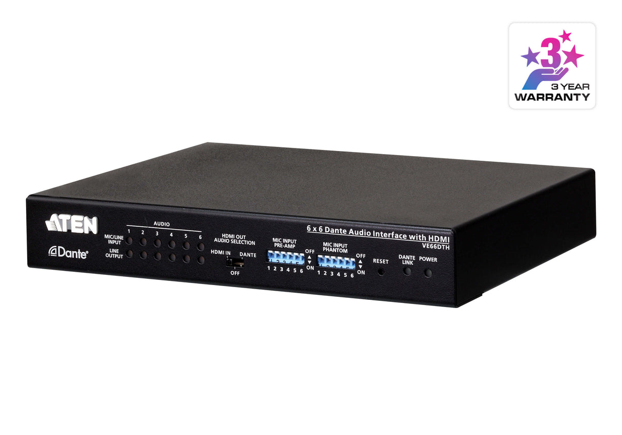 ATEN VE66DTH audio converter Black