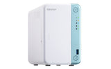 QNAP TS-251D NAS Tower Intel® Celeron® J4005 2 GB DDR4 0 TB QNAP Turbo System Blue, White