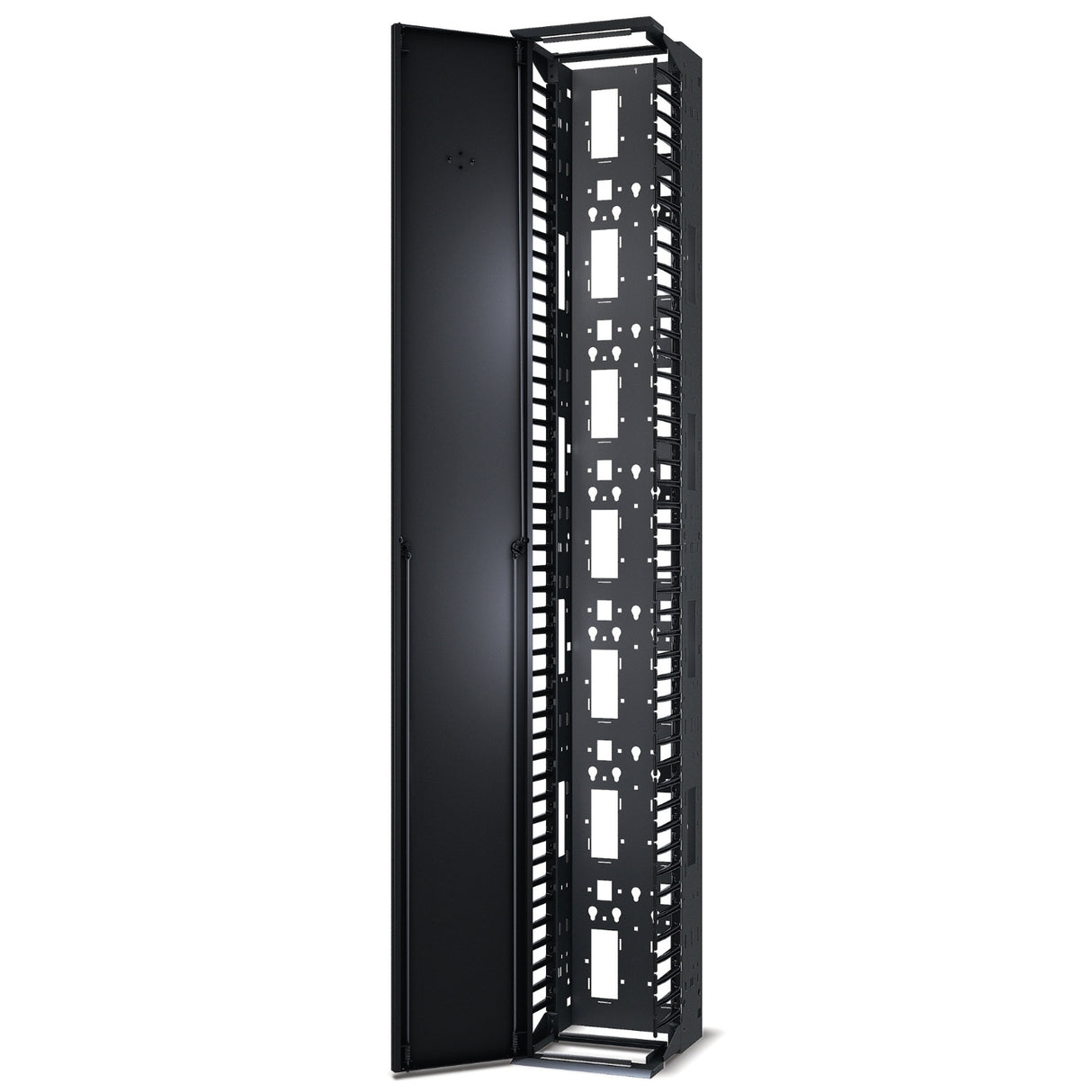 APC Performance, Vertical Cable Manager for 2 & 4 Post Racks, 84"H x 12"W, Single-Sided with Door