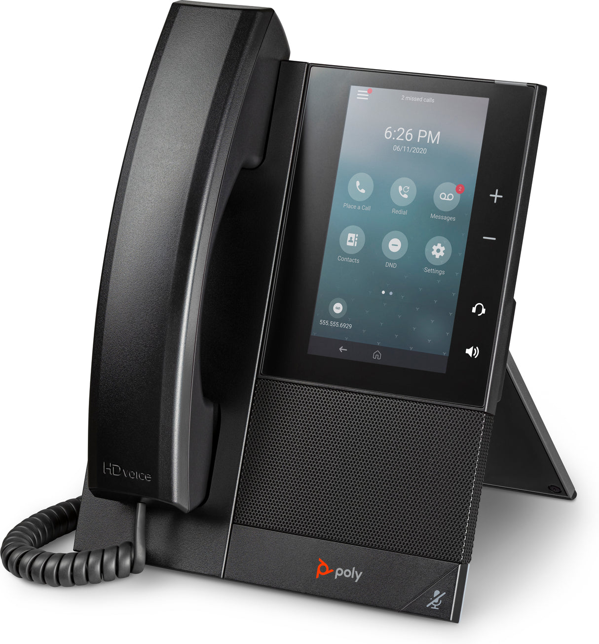 HP Poly CCX 500 Business Media Phone with Open SIP and PoE-enabled