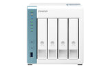 QNAP TS-431P3 NAS Tower Annapurna Labs Alpine AL-314 4 GB DDR3 0 TB QNAP Turbo System Turquoise, White