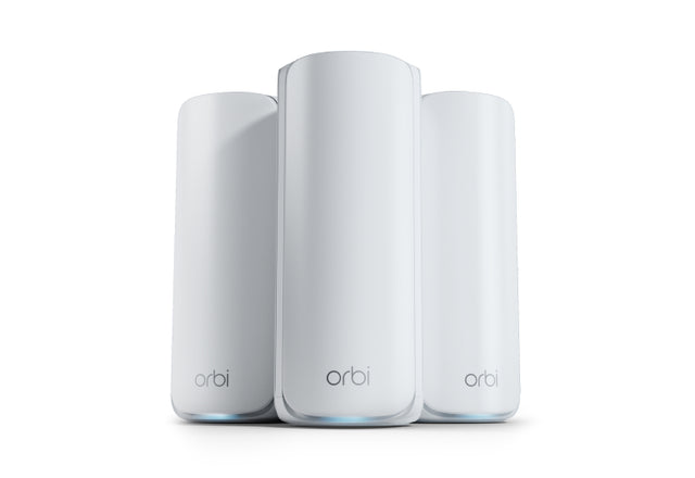 NETGEAR ORBI7 TB WIFI7 3PK BNDL Tri-band (2.4 GHz / 5 GHz / 6 GHz) Wi-Fi 7 (802.11be) White 7 Internal