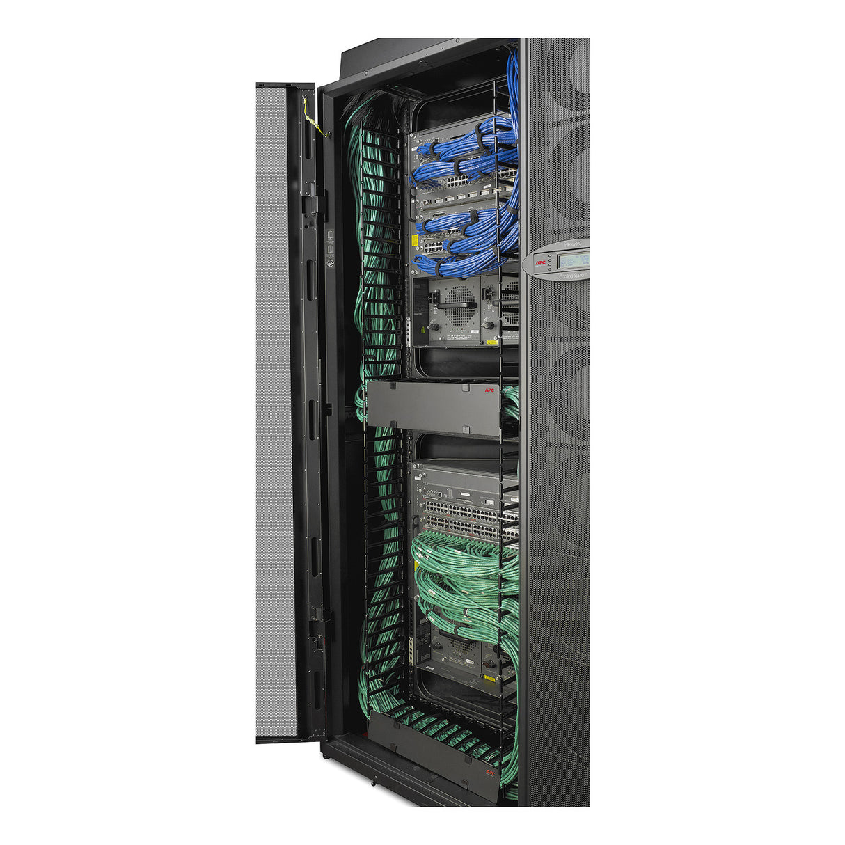 APC NetShelter SX, Networking Rack Enclosure, 48U, Black, 2258H x 750W x 1200D mm