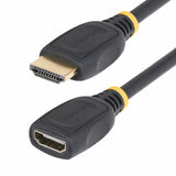 StarTech.com 6ft (2m) HDMI 2.0 Extension Cable, High Speed HDMI Port Saver Cable, 4K 60Hz, HDMI Male to Female Extension Adapter Cord, HDMI Extension Cable, M/F