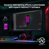 HyperX QuadCast S - USB Microphone (Black-Grey) - RGB Lighting