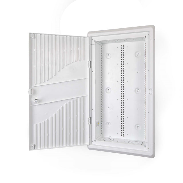 StarTech.com 28-Inch Wall-Mount Media Enclosure, Cable Management Box for Network Distribution, Structured Media Enclosure, Mounting Fixtures/Modules Included