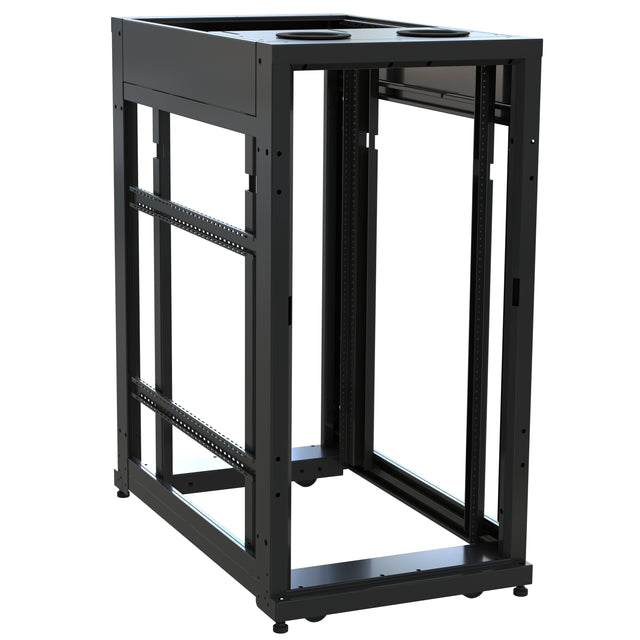 Middle Atlantic 24 RU SNE Series Rack Frame, 42 Inches Deep, 24 Inches Wide with 10-32 Rackrail