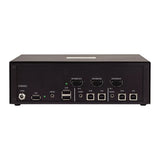 StarTech.com Secure 2-Port KVM Switch, HDMI or DisplayPort, 4K 60Hz, NIAP 4.0 Desktop KVM, Metal Housing, CAC Port, Made in the USA