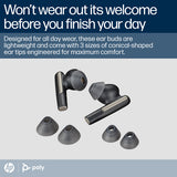 HP Poly Poly Voyager Free 60 UC Carbon Black Earbuds +BT700 USB-A Adapter +Basic Charge Case
