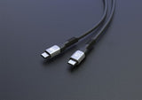 Manhattan Fast USB-C to USB-C Cable (240W), 2m, 240W Laptop Charging, Works with ALL Laptops (Note additional USB-C 240W wall charger needed), Extra-Long Reach for Desk or Floor Sockets, 3 year Warranty