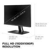 Viewsonic VP Series VP2456A computer monitor 61 cm (24") 1920 x 1080 pixels Full HD LED Black, Grey