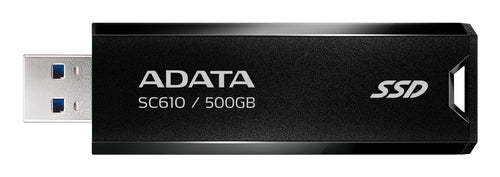 ADATA SC610 500 GB USB Type-A 3.2 Gen 2 (3.1 Gen 2) Black