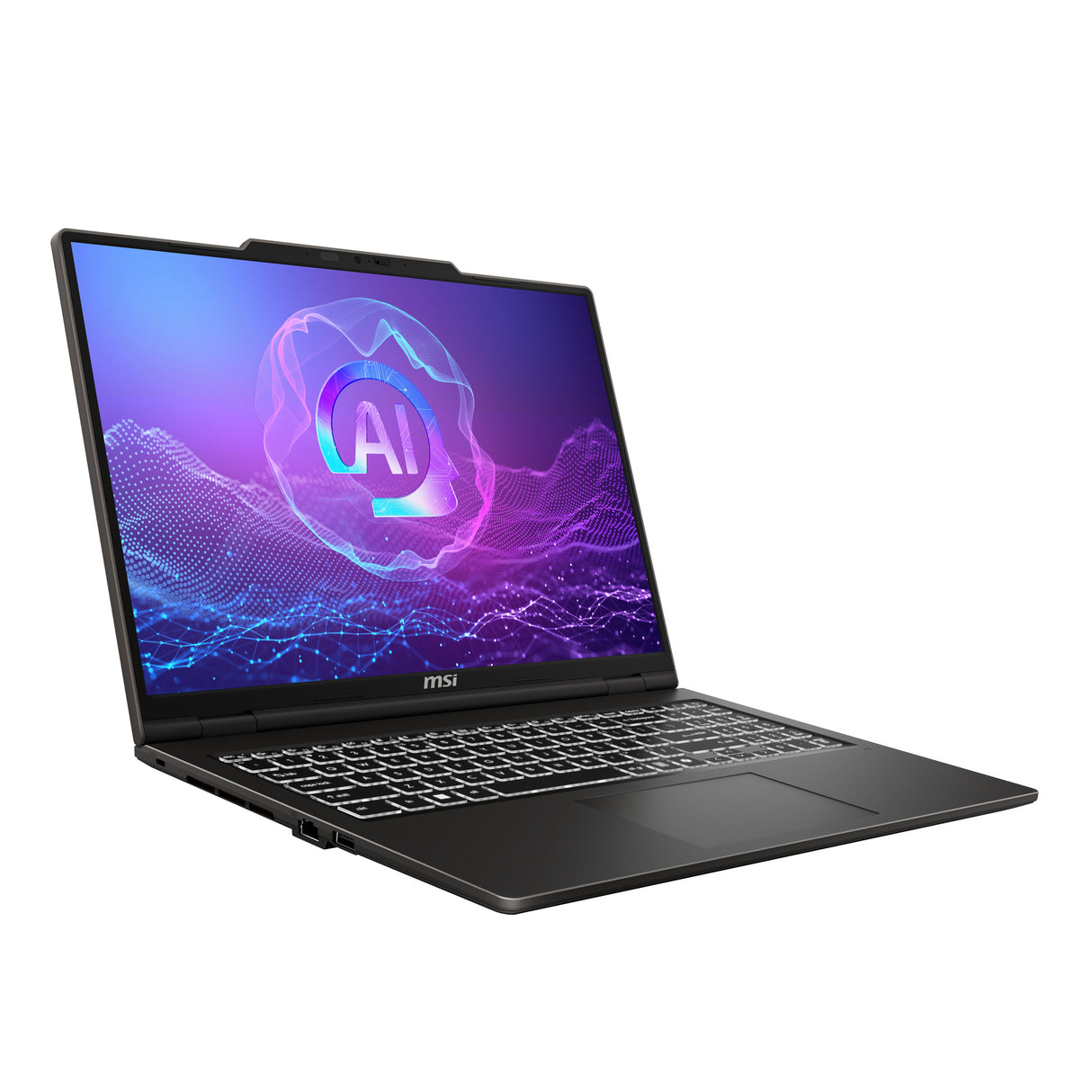 MSI VenturePro 16 A2RWFG-023CA Intel Core 9 270H Netbook 40.6 cm (16") 2K 32 GB DDR5-SDRAM 1 TB SSD NVIDIA GeForce RTX 5060 Wi-Fi 6E (802.11ax) Windows 11 Home Grey