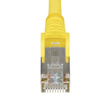 StarTech.com 10ft Yellow CAT6a Ethernet Cable, Snagless RJ45, 10GbE, 100W PoE++, S/FTP, LSZH, 27AWG Pure Bare Copper Wire, 500MHz, Shielded Network Patch Cord w/Strain Reliefs, Individually Tested/ETL Verified