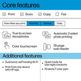 HP Envy 6555 Wireless All-in-One Color Printer, Photo printing; Copier, Scanner