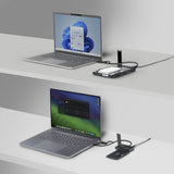 StarTech.com USB-C/USB-A to M.2 NVMe and 2.5in/3.5in SATA Adapter, 10Gbps, Tool-Free External SSD Hard Drive Reader, B+M/M-Key
