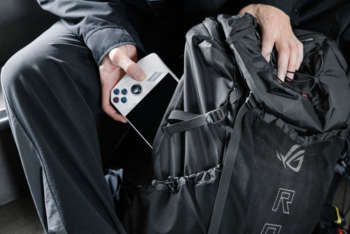 ASUS ROG Archer ErgoAir backpack Gaming backpack Black EVA (Ethylene Vinyl Acetate), Lycra, Nylon