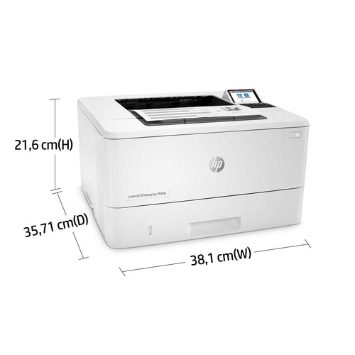 HP LaserJet Enterprise M406dn Black and white Printer, Ethernet Only; Duplex