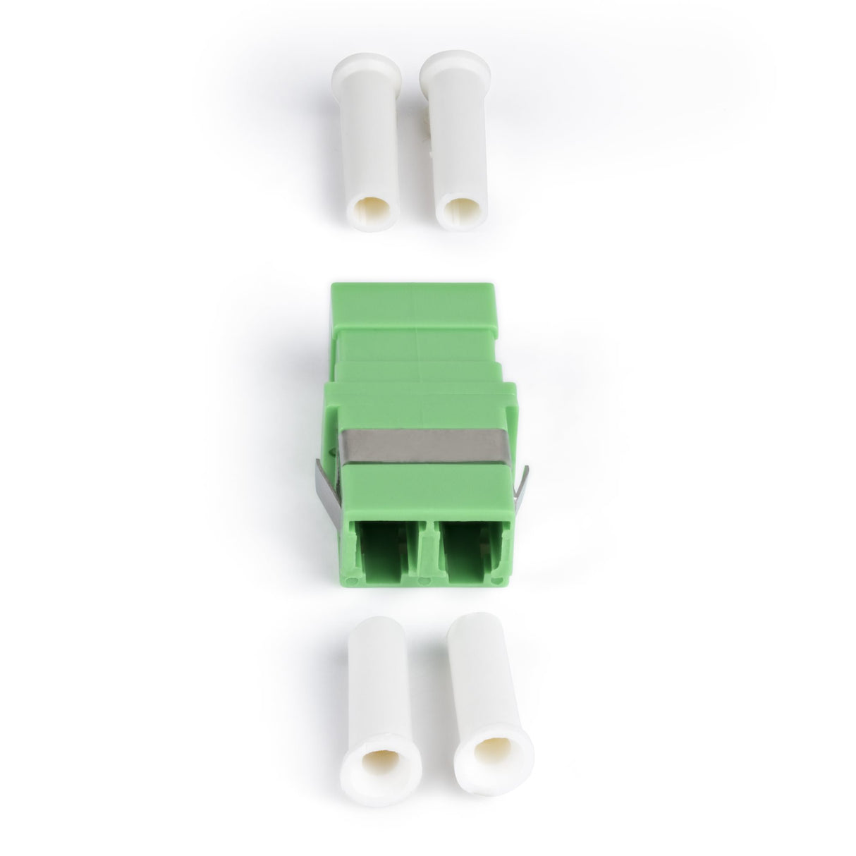 StarTech.com LC to LC Coupler 10 Pack, OS2 Single Mode SC Footprint LC Fiber Optic Coupler without Flange, LC/APC Duplex Adapter