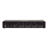 StarTech.com Secure 4-Port KVM Switch, DisplayPort, 4K 60Hz, NIAP 4.0 Desktop KVM, CAC, Metal Housing, Made in the USA