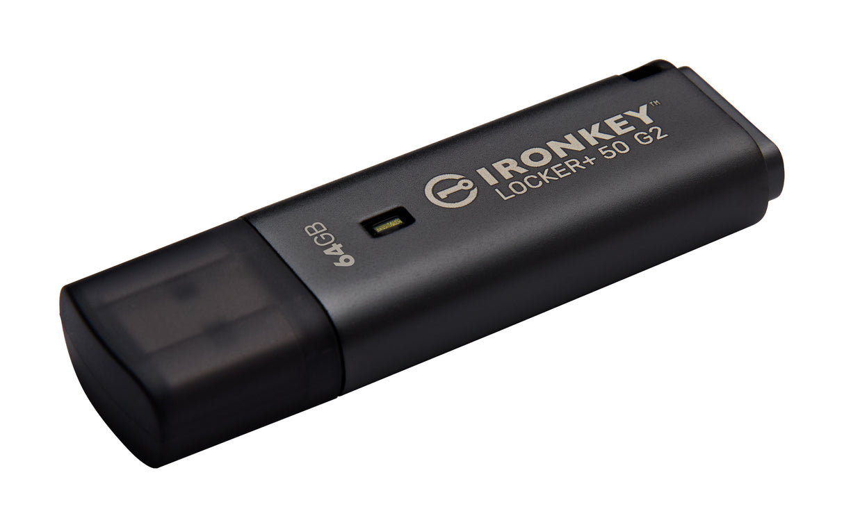 Kingston Technology IronKey 64GB Locker Plus 50 G2, FIPS 197, AES-256