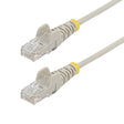 StarTech.com 20ft Gray Slim CAT6 Ethernet Cable, Snagless, 100W PoE, UTP, LSZH, 28AWG Pure Bare Copper Wire, Slim RJ45 Network Patch Cord w/Strain Reliefs, Individually Tested