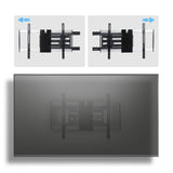 StarTech.com Ultra-Slim Articulating TV Wall Mount for up to 65-inch and 99lb/45kg Flat Screens, VESA 600x400, TAA-Compliant Low-Profile Bracket