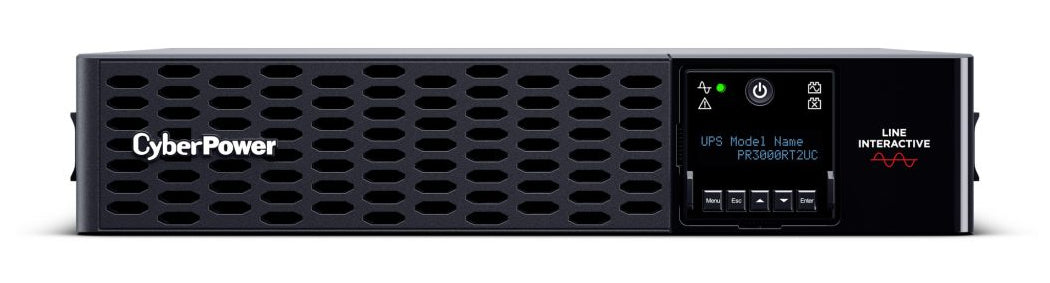 CyberPower PR3000RT2UC uninterruptible power supply (UPS) Line-Interactive 3 kVA 3000 W 9 AC outlet(s)