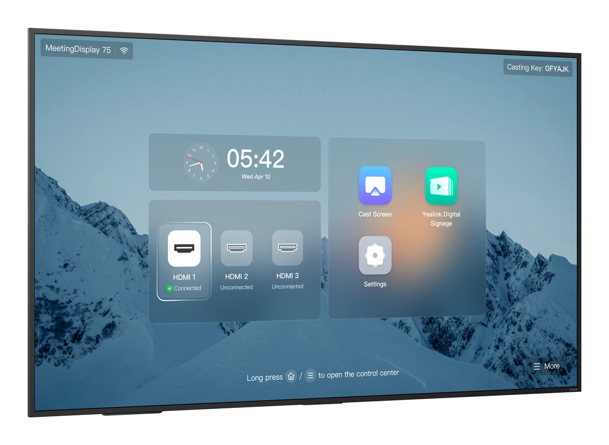 Yealink MeetingDisplay 75'' 65" IPS 3840 x 2160 pixels