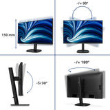 Philips 27B2N3500J/27 computer monitor 68.6 cm (27") 2560 x 1440 pixels 2K LCD Black
