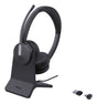 Yealink BH70 Dual with Stand USB-C/A Headset Wireless Head-band Office/Call center USB Type-A Bluetooth Charging stand Black