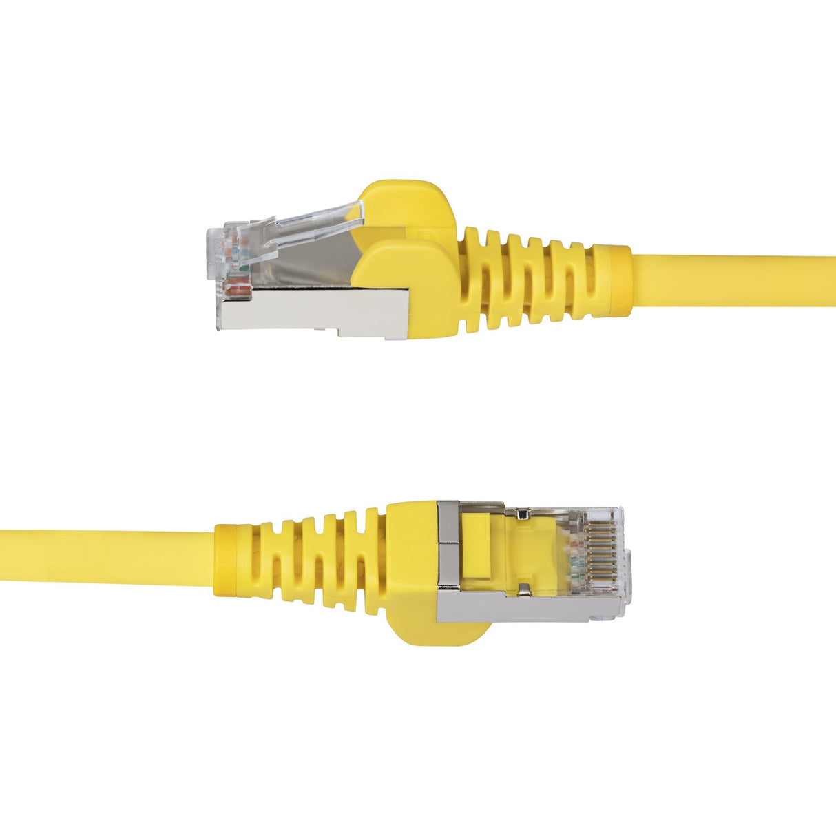 StarTech.com 5ft Yellow CAT6a Ethernet Cable, Snagless RJ45, 10GbE, 100W PoE++, S/FTP, LSZH, 27AWG Pure Bare Copper Wire, 500MHz, Shielded Network Patch Cord w/Strain Reliefs, Individually Tested/ETL Verified