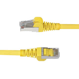 StarTech.com 25ft Yellow CAT6a Ethernet Cable, Snagless RJ45, 10GbE, 100W PoE++, S/FTP, LSZH, 27AWG Pure Bare Copper Wire, 500MHz, Shielded Network Patch Cord w/Strain Reliefs, Individually Tested/ETL Verified