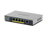 NETGEAR GS105EPP Unmanaged Gigabit Ethernet (10/100/1000) Power over Ethernet (PoE) Desktop/Wall-Mounting Grey