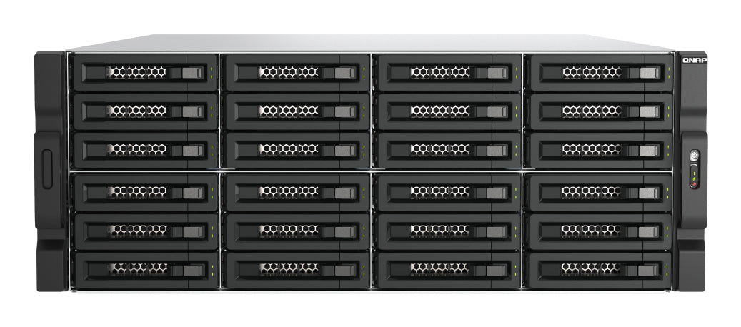 QNAP TL-R2400PES-RP storage drive enclosure HDD/SSD enclosure Black, Grey 2.5/3.5"