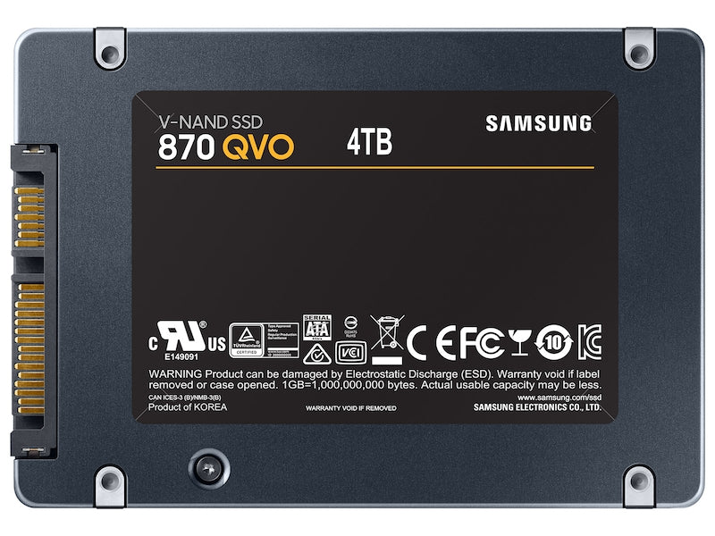 Samsung 870 QVO 4 TB 2.5" Serial ATA III V-NAND