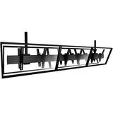 Chief Fusion® Large Ceiling Back-to-Back 3 x 1 Menu Board