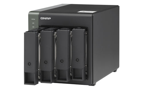 QNAP TS-431X3 NAS Tower Annapurna Labs AL314 4 GB DDR3 0 TB QNAP Turbo System Black