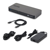 StarTech.com 4-Port Thunderbolt™ 5 Hub with Thunderbolt™ Share KVM, 80/120Gbps, 8K 60Hz or 4K 144Hz, 140W PD, USB-A 10Gbps, TB4 & USB4, MacBook M5 Pro M5 Max