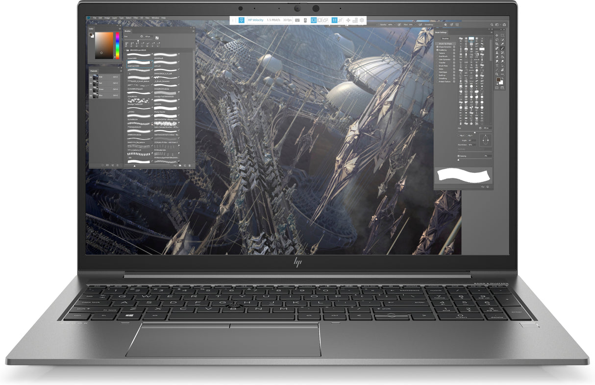 HP ZBook G7 Intel® Xeon® W-10885M Mobile workstation 39.6 cm (15.6") Full HD 64 GB DDR4-SDRAM 512 GB SSD NVIDIA Quadro T2000 Wi-Fi 6 (802.11ax) Windows 10 Pro for Workstations Silver