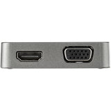 StarTech.com USB-C Multiport Adapter - USB 3.1 Gen 2 Type-C Mini Dock - USB-C to 4K HDMI or 1080p VGA Video - 10Gbps USB-A USB-C, GbE - Portable Travel Laptop Dock - Works w/Thunderbolt 3