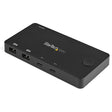 StarTech.com 2 Port USB C KVM Switch - 4K 60Hz HDMI - Compact Dual Port UHD USB Type C Desktop Mini KVM Switch with USB C Cables - Bus Powered - MacBook iPad Pro ThinkPad IdeaPad EliteBook - TAA