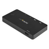 StarTech.com 2 Port USB C KVM Switch - 4K 60Hz HDMI - Compact Dual Port UHD USB Type C Desktop Mini KVM Switch with USB C Cables - Bus Powered - MacBook iPad Pro ThinkPad IdeaPad EliteBook - TAA