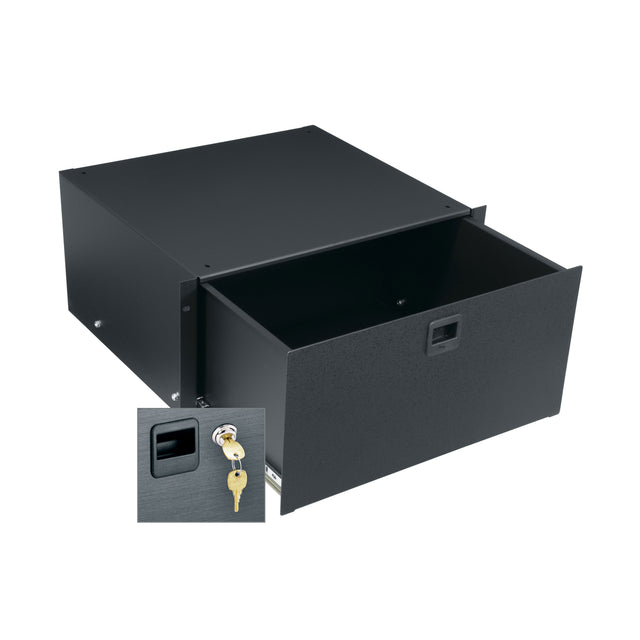 Middle Atlantic 5 RU Rackmount Drawer, Textured Face with Lock