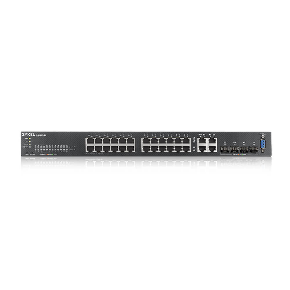 Zyxel GS2220-28-EU0101F network switch Managed L2 Gigabit Ethernet (10/100/1000) Black